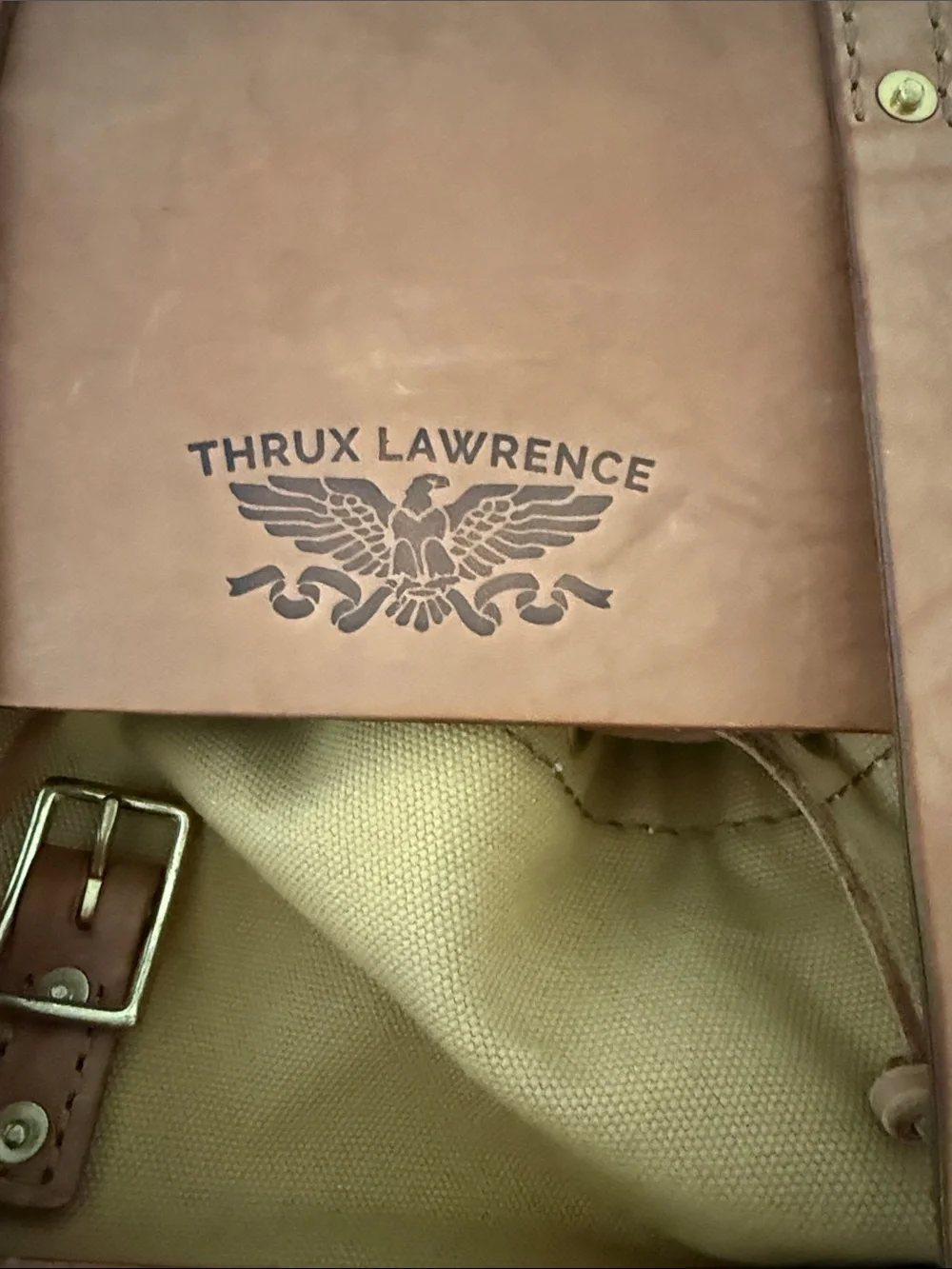 Thrux Lawrence backpack leather and canvas NEW SEE DESCRIPTION